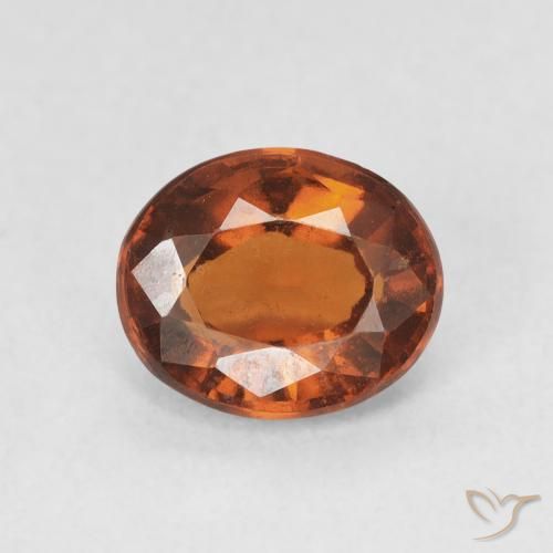 1.83ct 天然 赤みがかったオレンジ ヘソナイトガーネット, 楕円形, VS-SI
