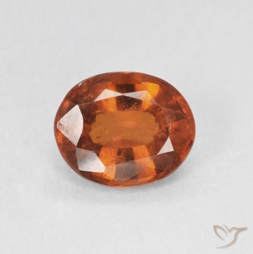 1.94ct 天然 ディープオレンジ ヘソナイトガーネット, 楕円形, VS-SI