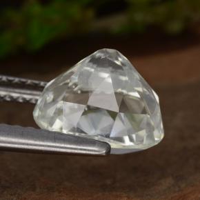 2.60カラットの天然ライトグリーンヒデナイト、オーバルカット、VVS-VS