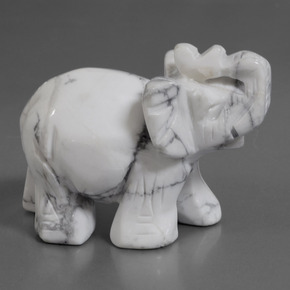 632.74カラットの天然灰色がかった白ハウライト、ファンシーシェイプ、オペーク