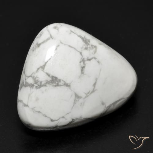 15.63ct 天然 灰色がかった白 ハウライト, トリリオン, オペーク