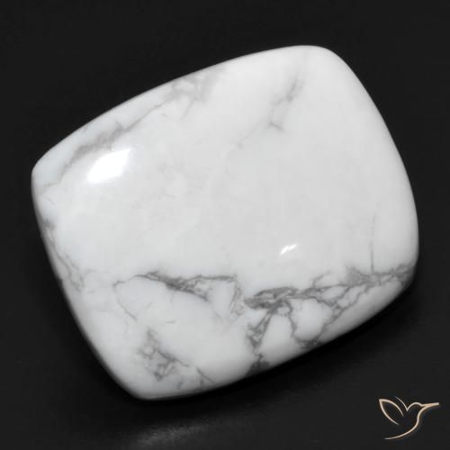 15.56ct 天然 灰色がかった白 ハウライト, クッション, オペーク, Photo A