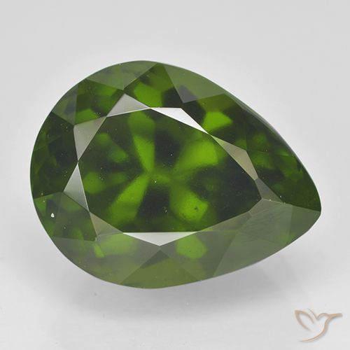 6.48ct 天然 海藻グリーン アイドクレース, 洋梨の形, VS