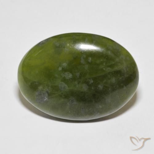 46.00ct 天然 アースグリーン アイドクレース, 楕円形, オペーク