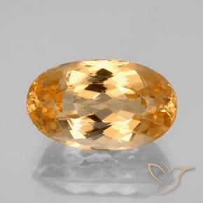 7.12ct 天然 鮮やかなオレンジ インペリアルトパーズ, 楕円形, VVS-VS