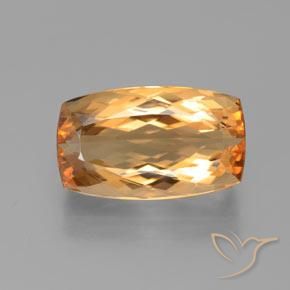 6.29ct 天然 濃いオレンジ インペリアルトパーズ, クッション, VVS