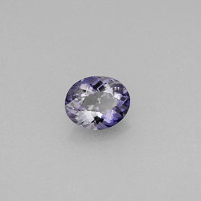 0.52カラットの天然バイオレットアイオライト（6.2×5.1 mm・オーバルカット）