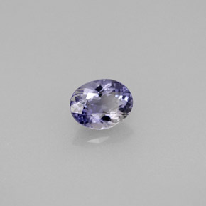 0.47カラットの天然バイオレットアイオライト（5.8×4.6 mm・オーバルカット）
