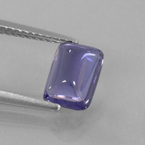 1.29カラットの天然バイオレットブルーアイオライト（8×5.8 mm・透明）