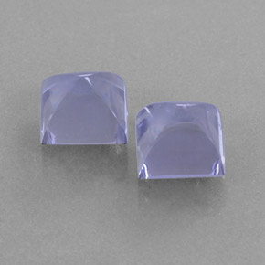カラットの天然バイオレットブルーアイオライト（6.2×6.1 mm・四角）