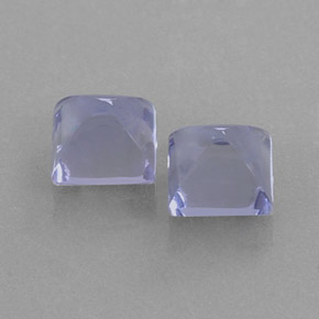カラットの天然バイオレットブルーアイオライト（6.1×6.1 mm・四角）