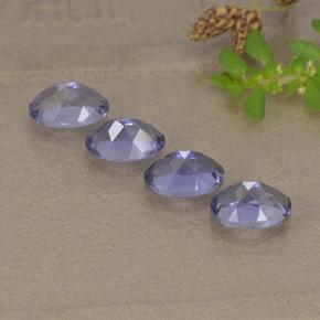 1.73カラットの天然ディープパープルアイオライト（6.1×4.2 mm・オーバルカット）