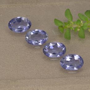 1.34カラットの天然濃い青がかった紫アイオライト（6.1×4.1 mm・オーバルカット）