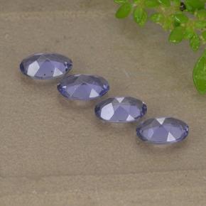 1.34カラットの天然濃い青がかった紫アイオライト（6.1×4.1 mm・オーバルカット）