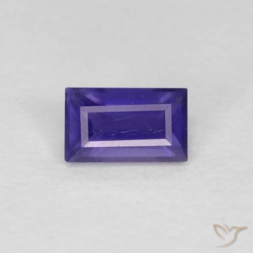 0.26ct 天然 濃い紫 アイオライト, バゲット, VS