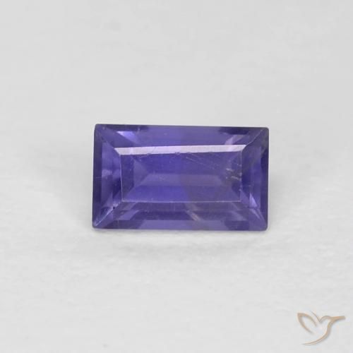 0.30ct 天然 濃い紫 アイオライト, バゲット, VS