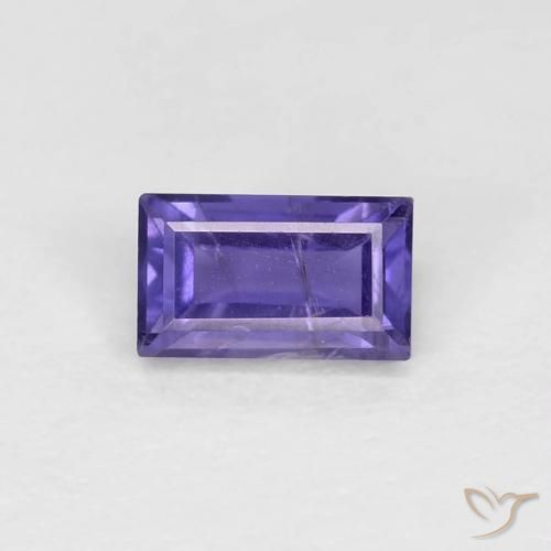 0.30ct 天然 濃い紫 アイオライト, バゲット, VS