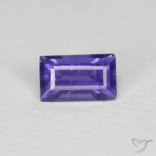 0.27ct 天然 濃い紫 アイオライト, バゲット, VS