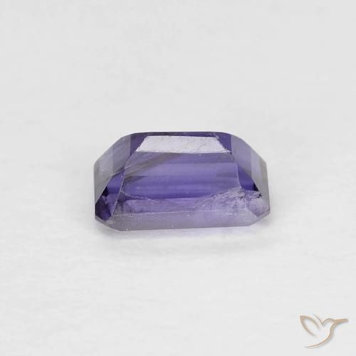 0.31カラットの天然ナスバイオレットアイオライト、八角形 / エメラルドカット、VS