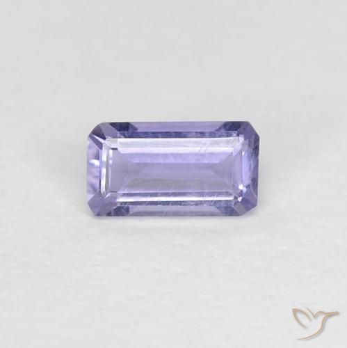 0.21ct 天然 Medium Light-Violet アイオライト, エメラルドカット, VS