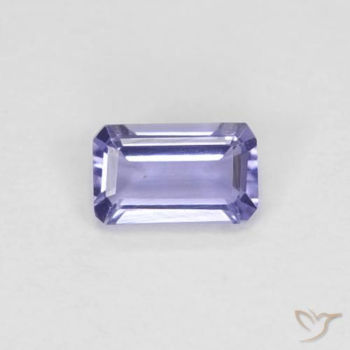 0.21ct 天然 Medium Light-Violet アイオライト, エメラルドカット, VVS-VS