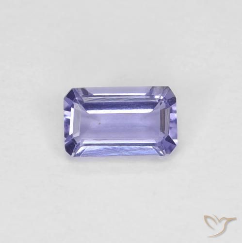 0.21カラットの天然Medium Light-Violetアイオライト、八角形 / エメラルドカット、VVS-VS