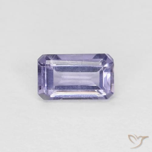 0.28ct 天然 ピンクがかったバイオレット アイオライト, エメラルドカット, VS