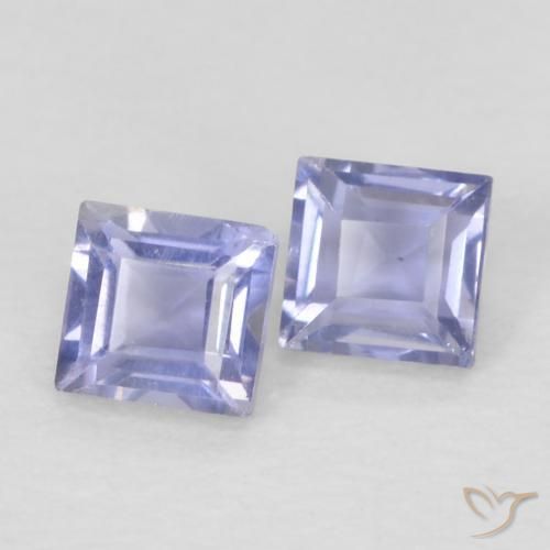 Shop natural 0.18ct Medium Light-Violet アイオライト gems, 四角形, from マダガスカル at GemSelect. In stock, global shipping!