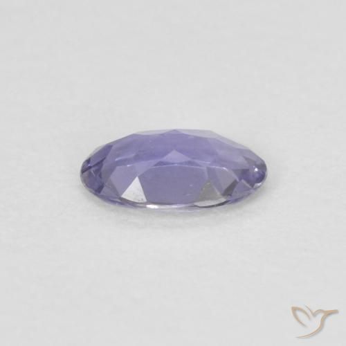 0.15カラットの天然Medium Light-Violetアイオライト、楕円形、VVS