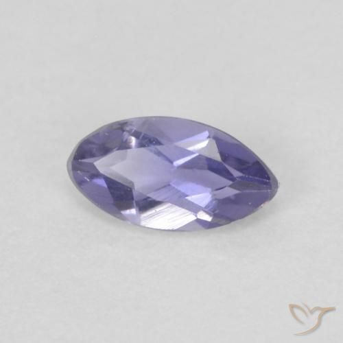 0.19カラットの天然Medium Light-Violetアイオライト、マーキーズ、VVS