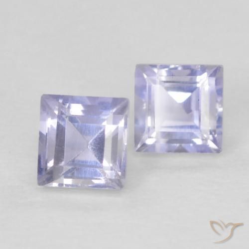 Shop natural 0.22ct 薄いパープルがかったブルー アイオライト gems, 四角形, from マダガスカル at GemSelect. In stock, global shipping!