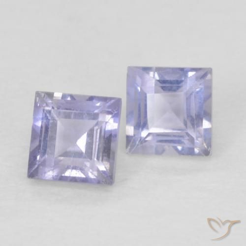 Shop natural 0.20ct 薄いパープルがかったブルー アイオライト gems, 四角形, from マダガスカル at GemSelect. In stock, global shipping!