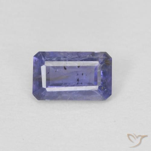0.24ct 天然 ミディアムバイオレット アイオライト, エメラルドカット, VS-SI