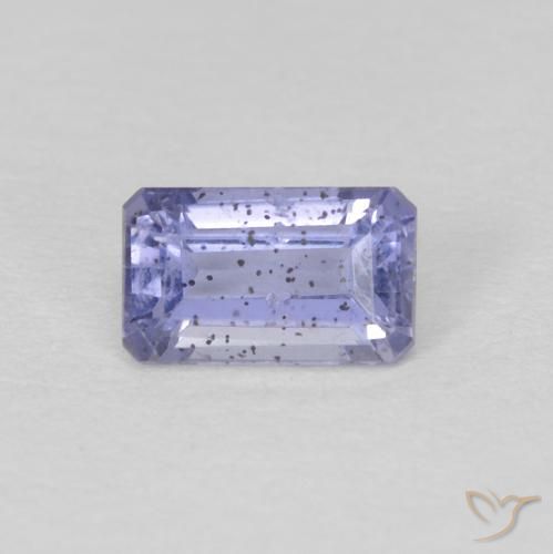 0.32ct 天然 青みがかったバイオレット アイオライト, エメラルドカット, VS-SI