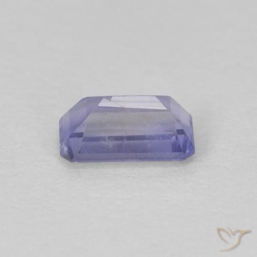 0.27カラットの天然青みがかったバイオレットアイオライト、八角形 / エメラルドカット、VS-SI
