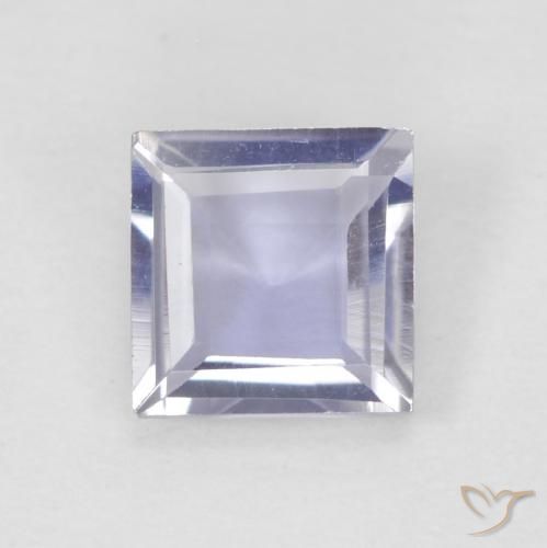 0.28ct 天然 Medium Light-Violet アイオライト, 四角形, VVS