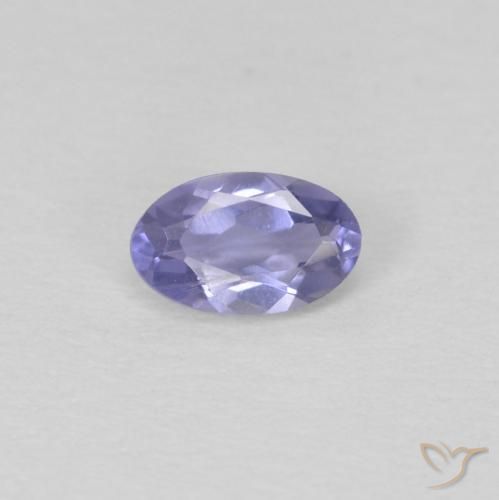 0.21ct 天然 濃い青がかった紫 アイオライト, 楕円形, VS