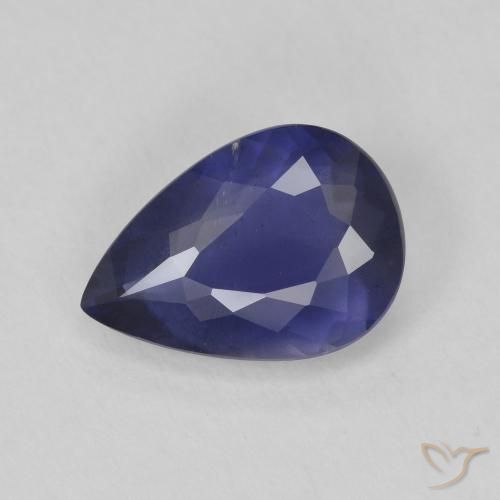 1.81ct 天然 ディープブルー アイオライト, 洋梨の形, VS