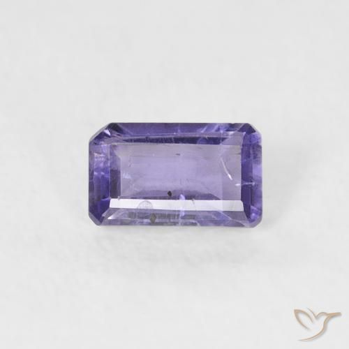 0.24ct 天然 ミディアムバイオレット アイオライト, エメラルドカット, VS-SI