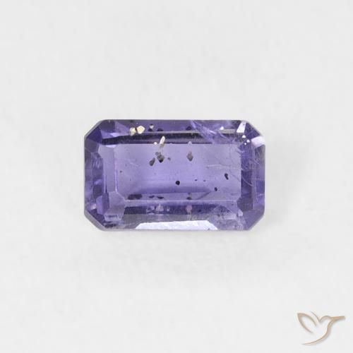 0.26ct 天然 ミディアムバイオレット アイオライト, エメラルドカット, VS-SI
