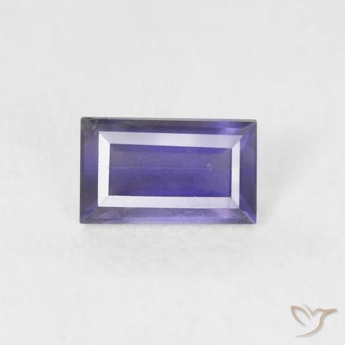 0.26ct 天然 濃い青がかった紫 アイオライト, バゲット, VS-SI