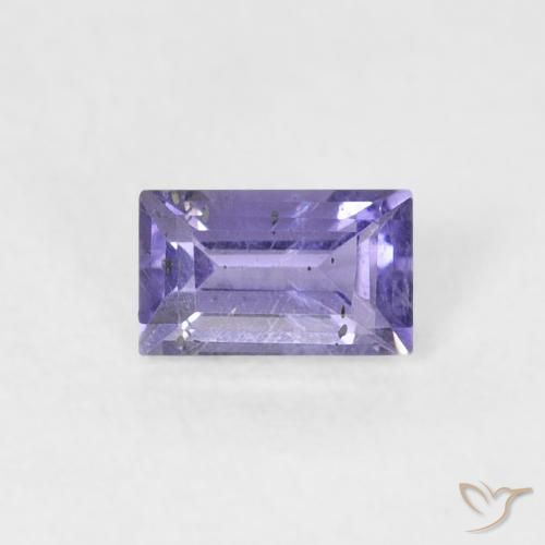 0.27ct 天然 Medium Light-Violet アイオライト, バゲット, SI
