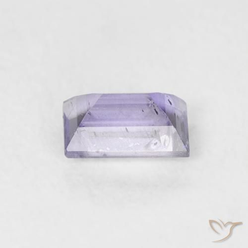 0.27カラットの天然Medium Light-Violetアイオライト、バゲット、SI