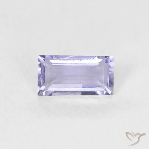 0.19ct 天然 ピンクがかったバイオレット アイオライト, バゲット, VS