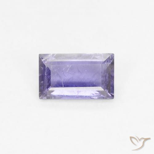 0.26ct 天然 ディープブルー アイオライト, バゲット, VS