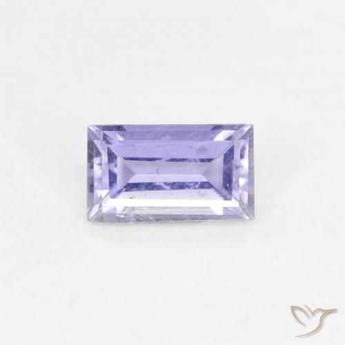 0.27ct 天然 ピンクがかったバイオレット アイオライト, バゲット, VS