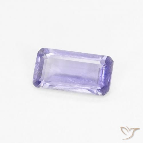 0.28カラットの天然Medium Light-Violetアイオライト、八角形 / エメラルドカット、VS-SI