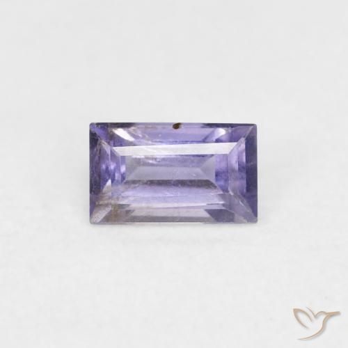 0.29ct 天然 濃い青がかった紫 アイオライト, バゲット, VS