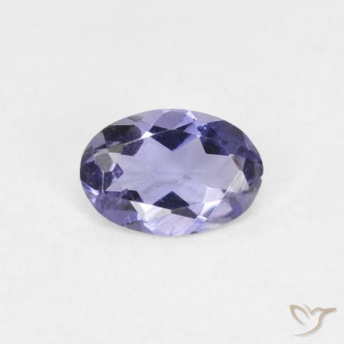 0.27ct 天然 シルバーがかった青 アイオライト, 楕円形, VS