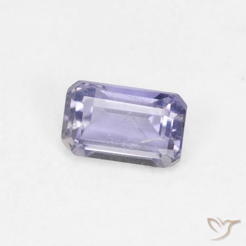 0.32カラットの天然Medium Light-Violetアイオライト、八角形 / エメラルドカット、VS-SI
